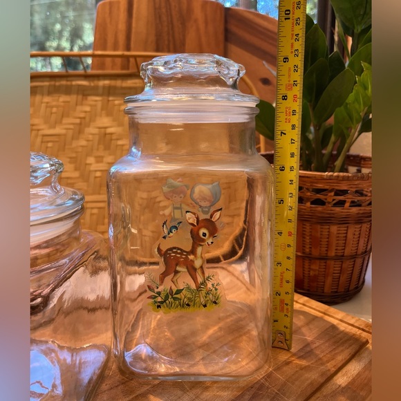 S/2 vintage glass canisters - Picture 11 of 12